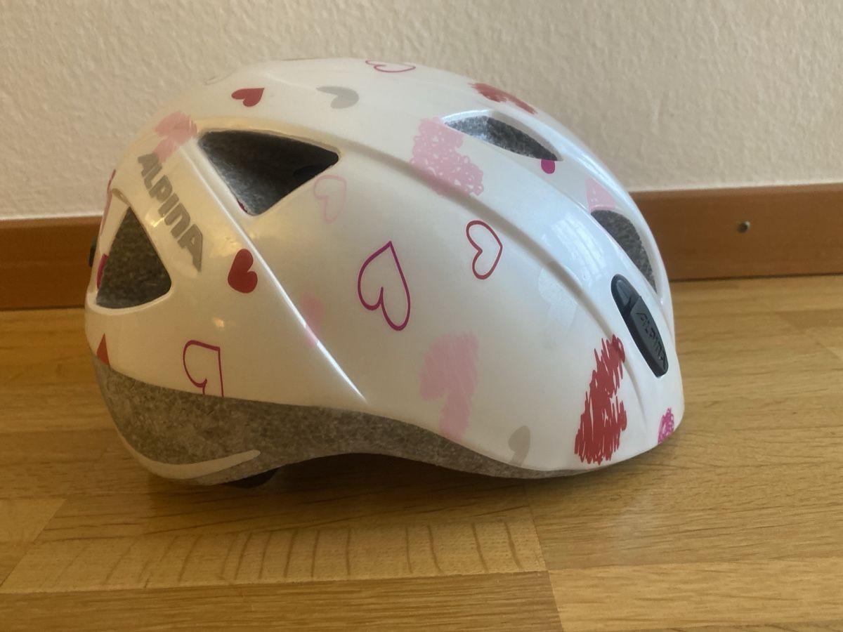 Alpina Caschi: Alpina Ximo Mädchen Velohelm Gr. 45-49 cm – Usato da Schwerzenbach venduto da Le_roy