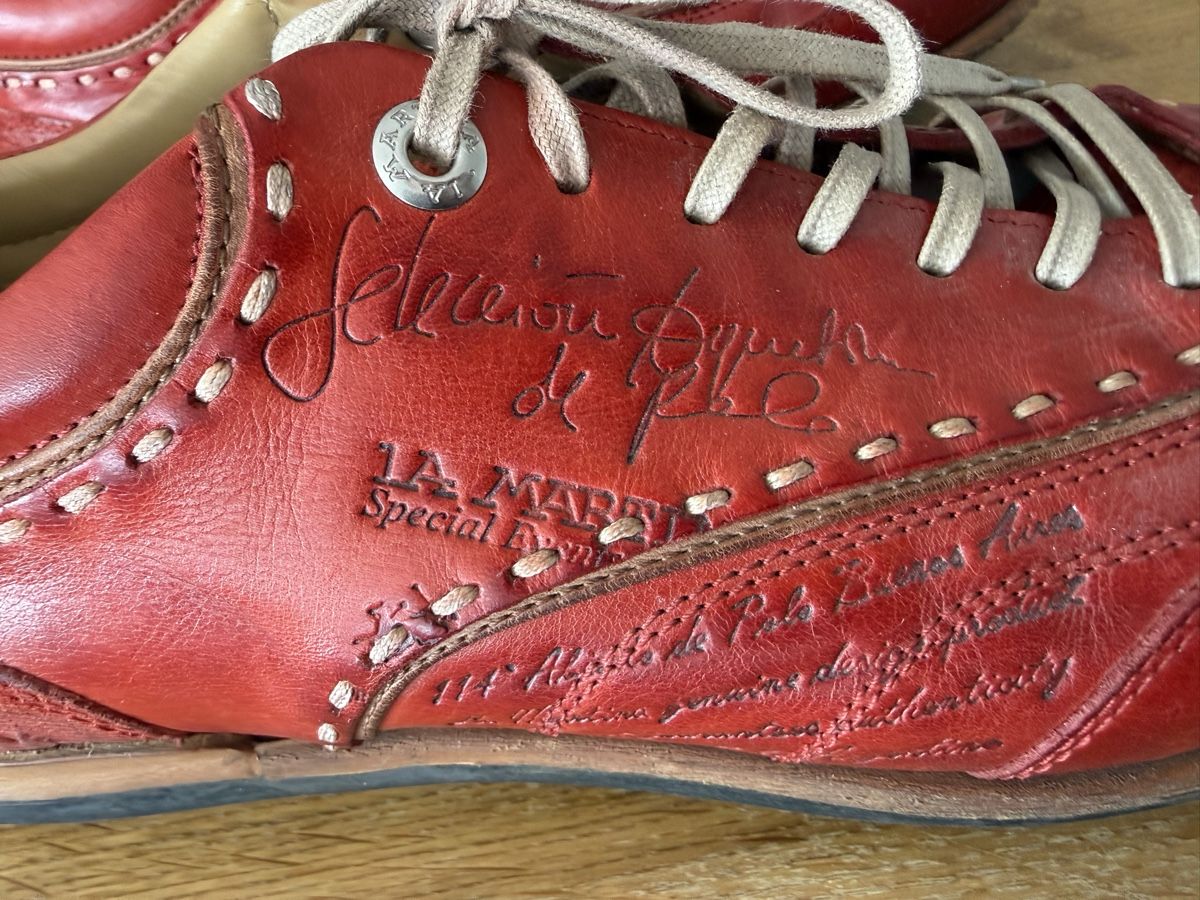 La Martina Herrenschuhe: La Martina Lote 75, Lederschuhe, rot – Gebraucht aus Goldach von Messerguru 6