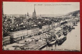 Rouen, les Quais Schiffe Frankreich, Top