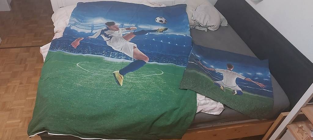 Biancheria da letto: Bettwäsche Fussball – Usato da Geuensee venduto da Itingen1 4
