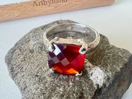 STARBORN USA Designer-Ring/Silber 925 mit natürlichem Granat