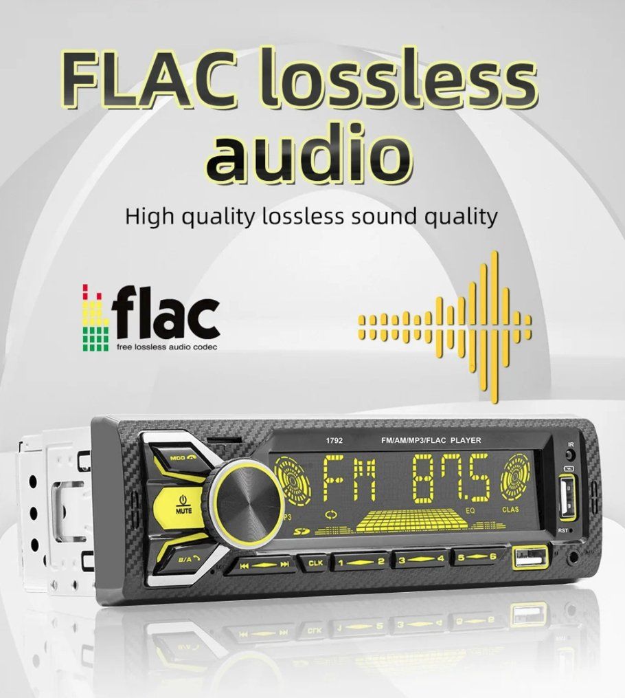 Radio: Autoradio 1DIN 1792 - Bluetooth, USB, AUX, FM, RDS – Nuovo e nell'imballaggio originale da Corcelles-près-Payerne venduto da FactoryofSound 6