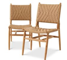EICHHOLTZ**  Outdoor Dining Chair Laroc set of 2