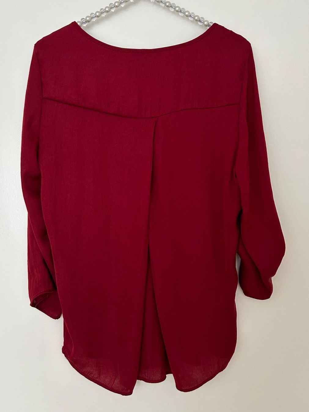 Stradivarius Camicette: Stradivarius Bluse, weinrot, Gr. M – Usato da Horn venduto da Resvi 1