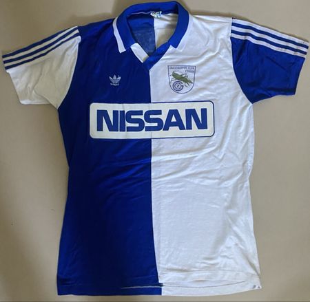 Matchworn 1985 Claudio Sulser Adidas Grasshoppers Trikot