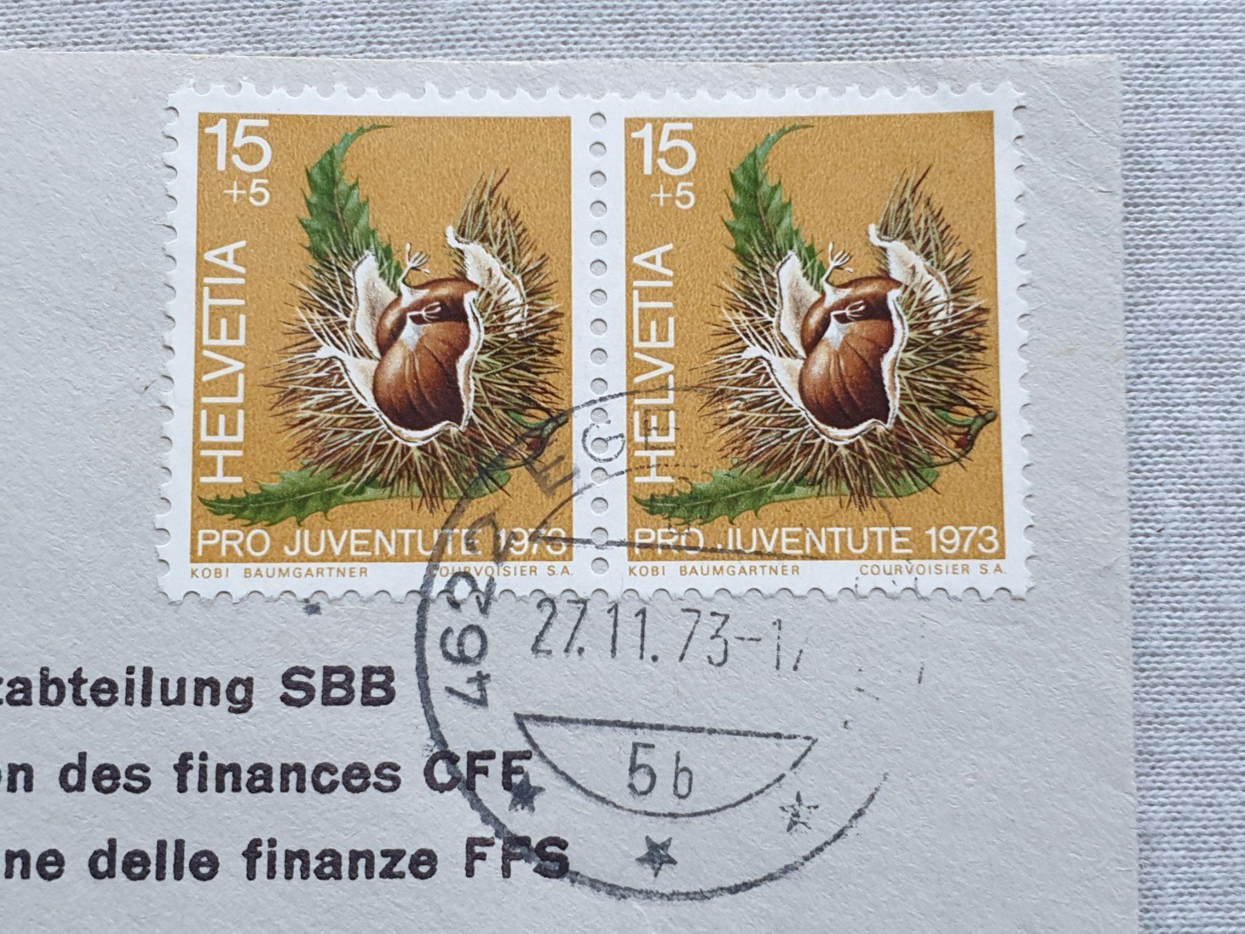 Tutti i francobolli: (120) Pro Juventute 1973 mit Frühstempel – Usato da Schwarzhäusern venduto da Inot3 2