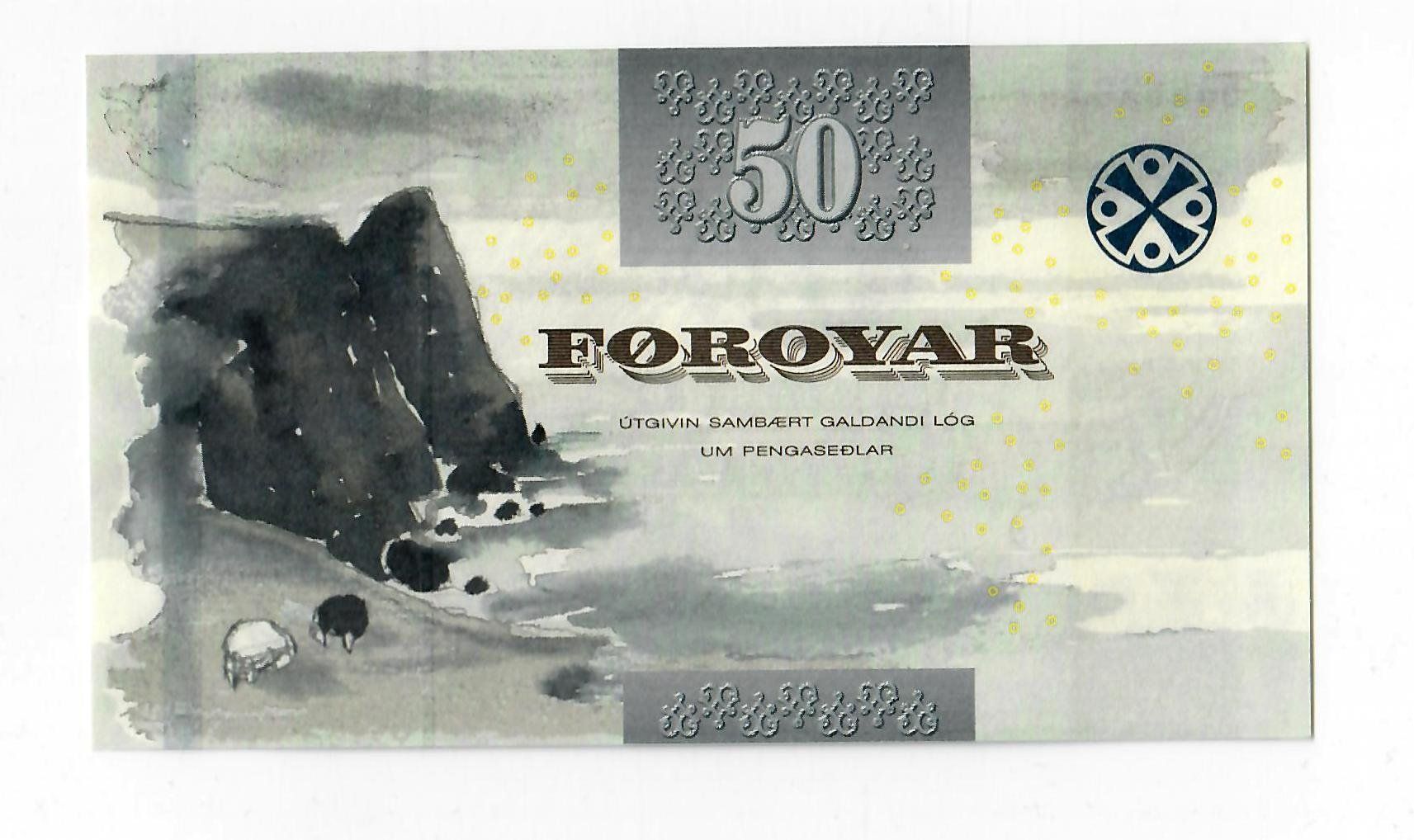 Banconote: Banknote Färör, 50 Kronur, UNZ – Nuovo (secondo la descrizione) da Landquart venduto da balboajimmy 1