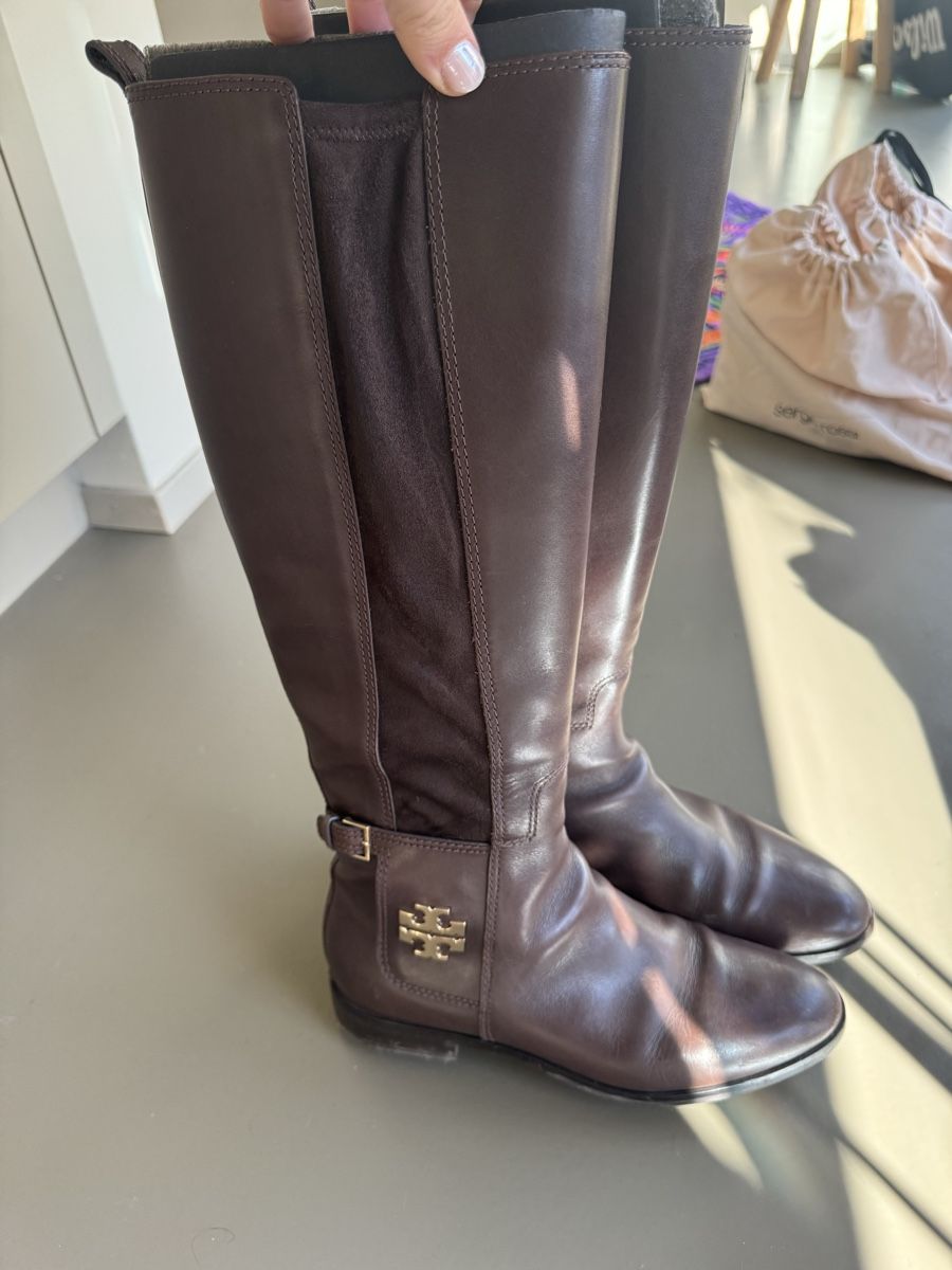 Tory Burch Scarpe da donna: Brown Leather Tory Burch Riding Boots l 39 – Usato da Zürich venduto da alieacelina 2