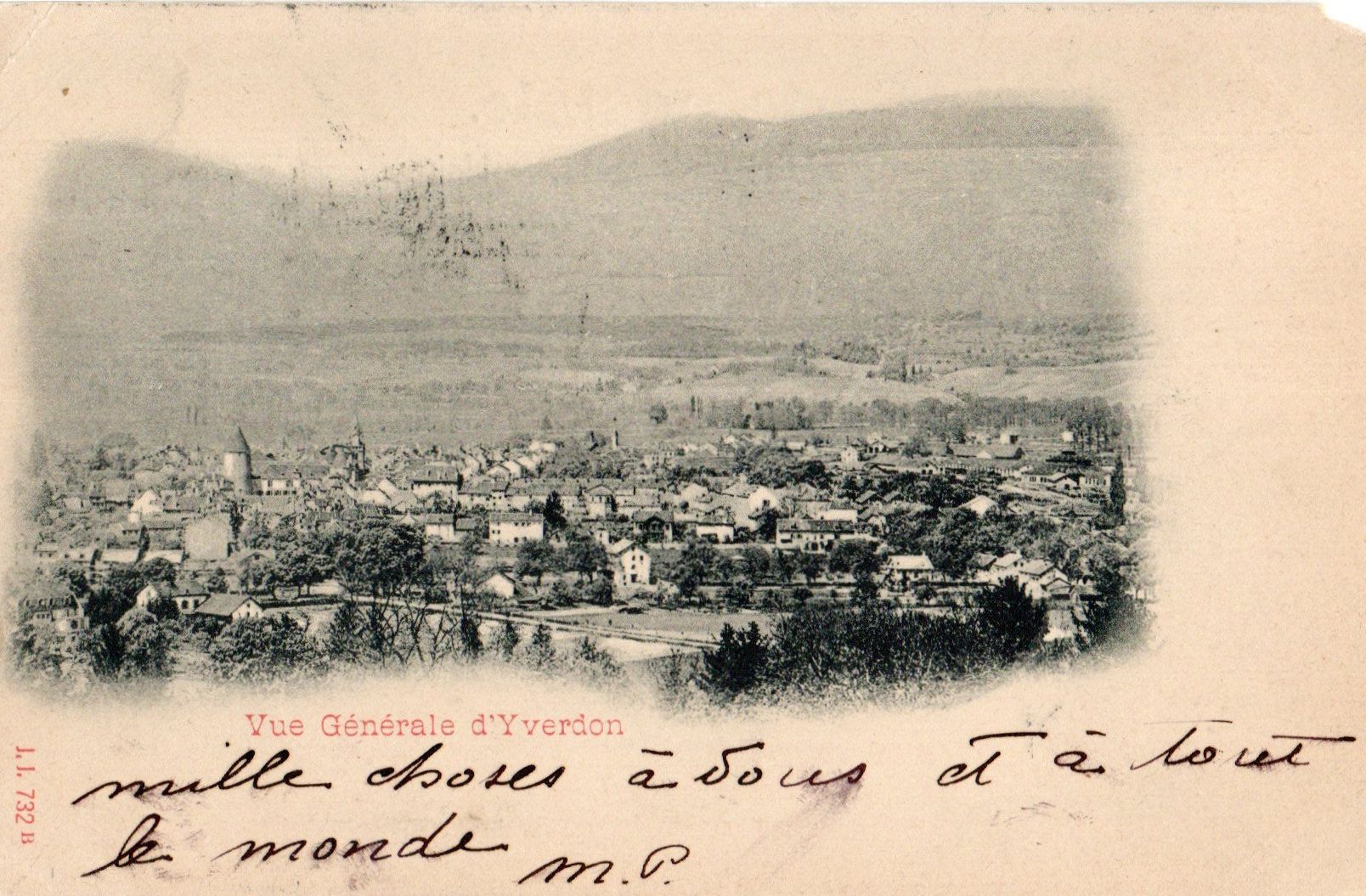 Cartoline postali: Vue Générale d'Yverdon – Usato da Melano venduto da pisonsdro