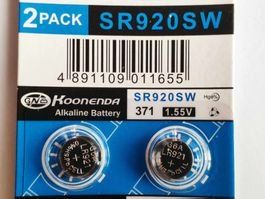 Caricatori & Batterie: 2x Batteria AG6 / 371 / SR920 1.55v check compatibility list – Nuovo e nell'imballaggio originale da Losone venduto da bal_gfp6