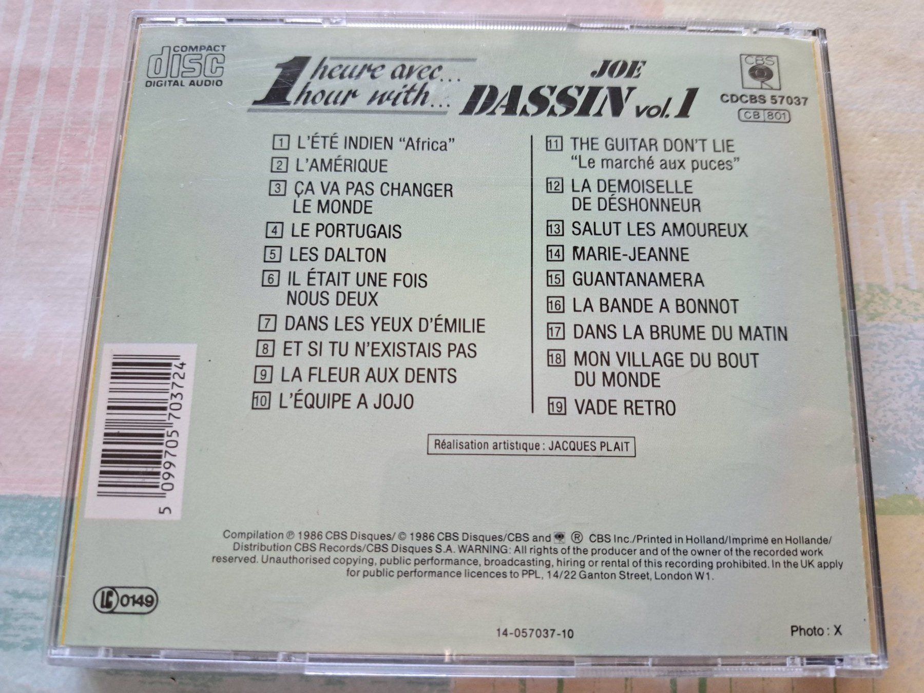 CD: Cd Une heure avec Joe Dassin volume 1 – Usato da Pully venduto da bro_n52j 1