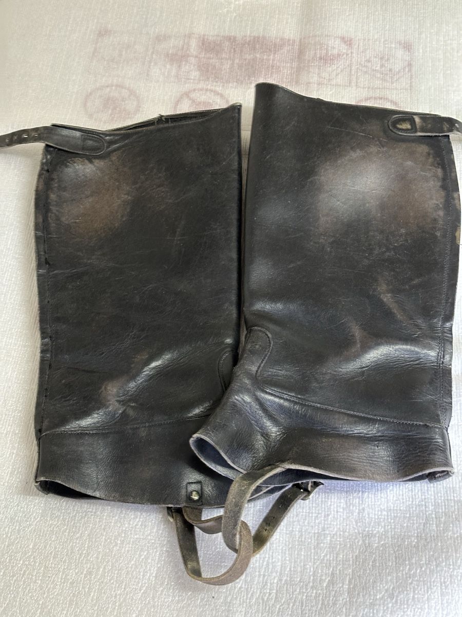 Stinchiere & Fasciature: Leder Gamasche mit Reisverschlusse – Usato da Thun venduto da jeff070 1