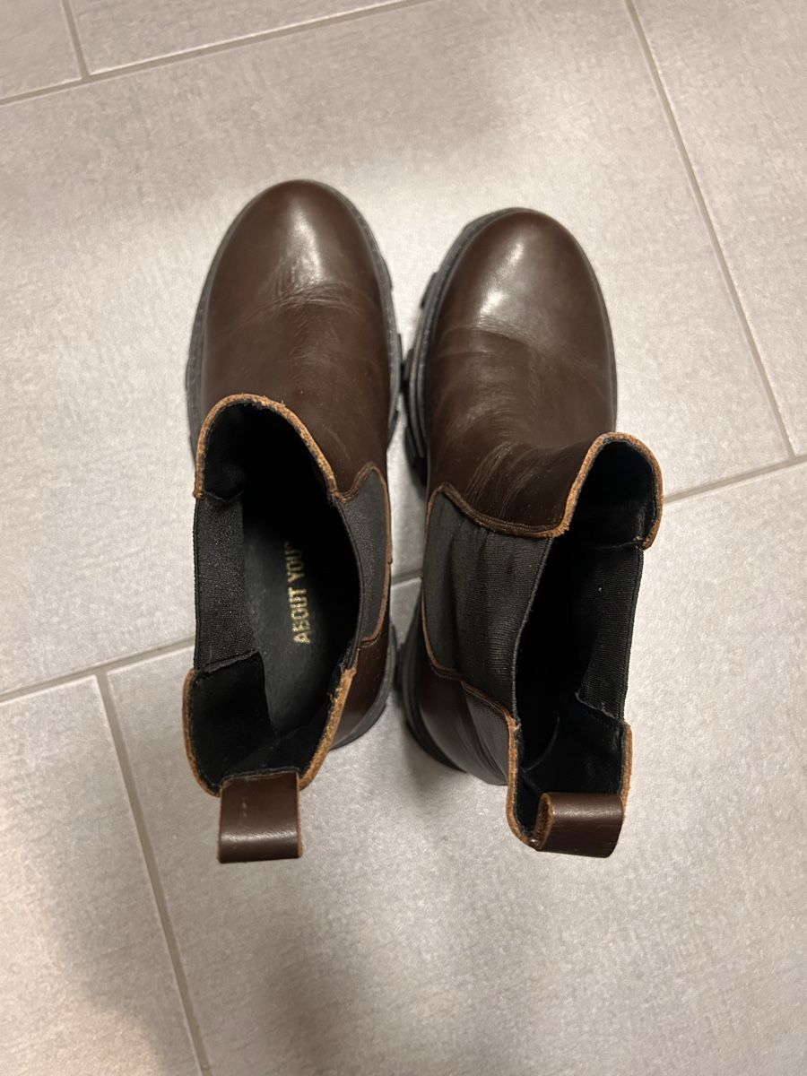 Scarpe da donna: Braune Lederstiefel About You – Usato da Winterthur venduto da ame_k6hm 3