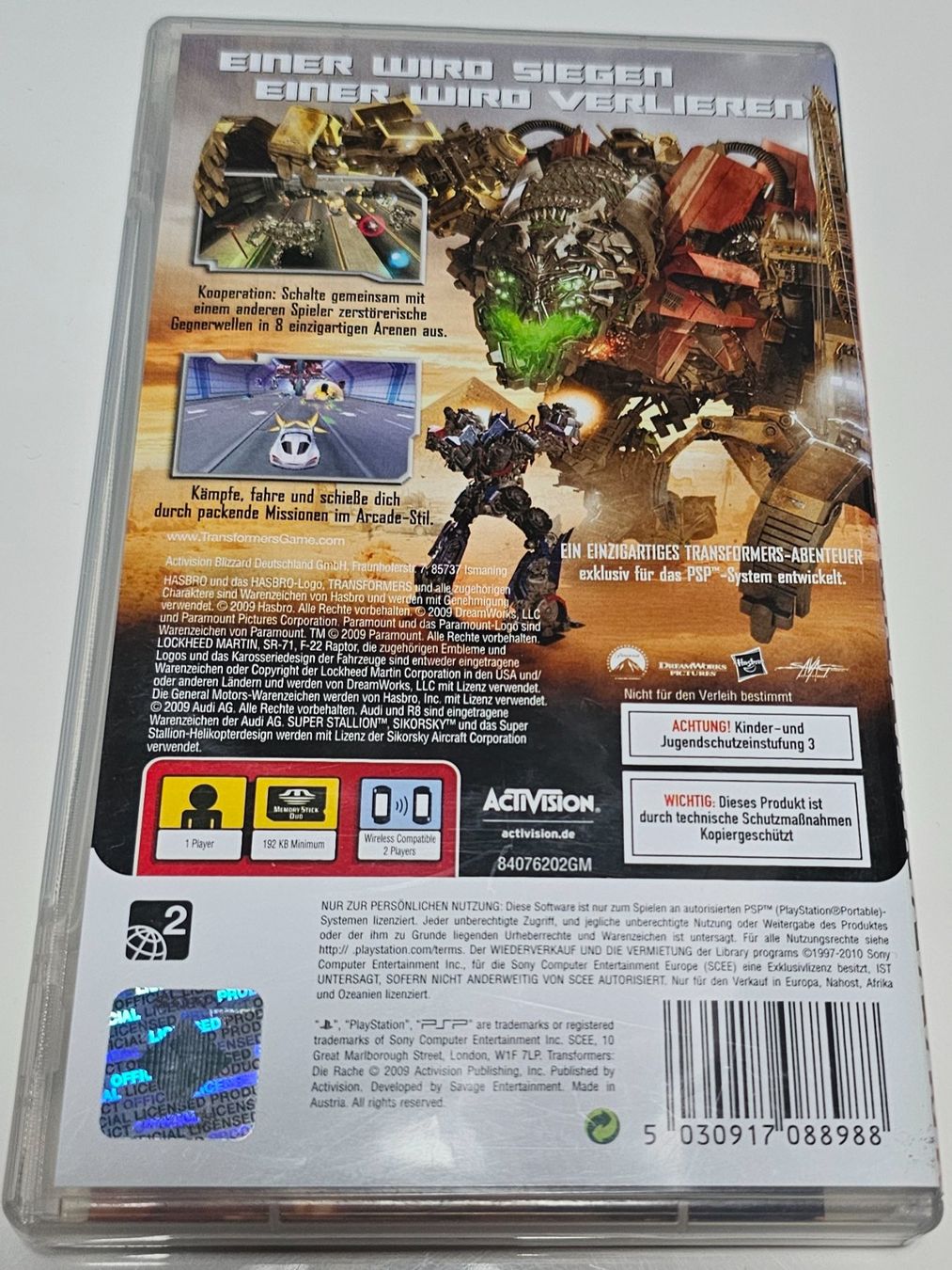 Sony Jeux: PSP Spiel - Transformers die Rache – D'occasion à La Garde par The_Hammer76 1