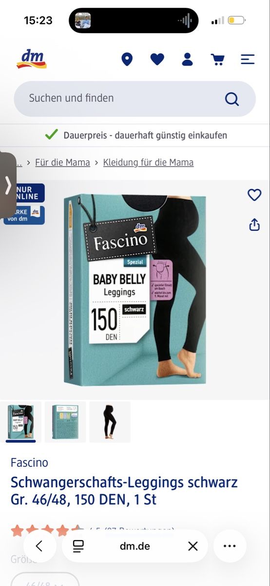 Leggings: Leggings schwangerschaft dm 46/48 – Usato da Zürich venduto da mei_rld5 2