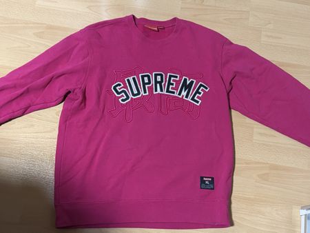 SS20 Supreme Kanji Logo 'Fuschia' XL Crewneck Sweatshirt