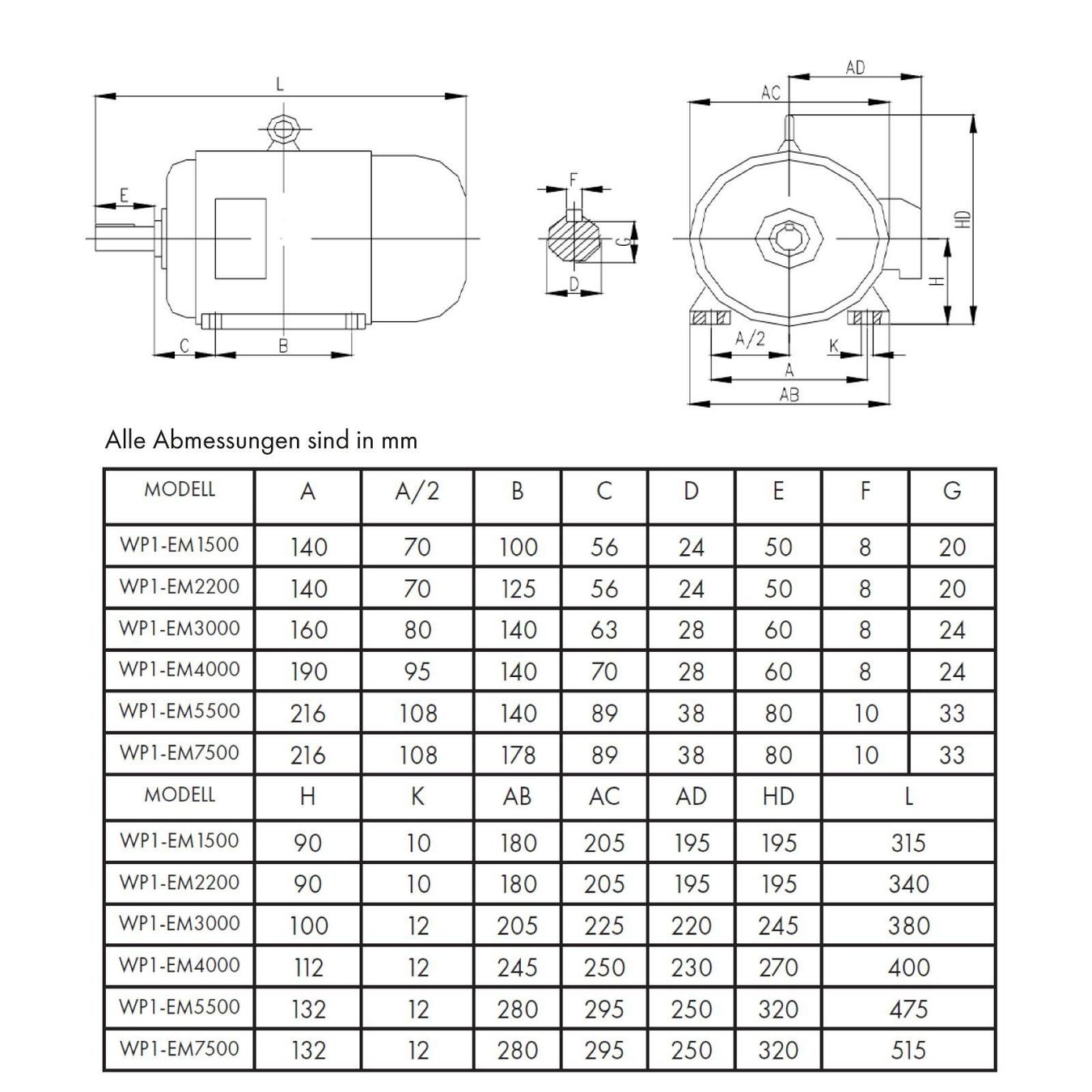 Generatori di corrente: Eberth WP1EM7500 Elektromotor 400V 7.5kW – Nuovo e nell'imballaggio originale da Bottighofen venduto da zaap 8