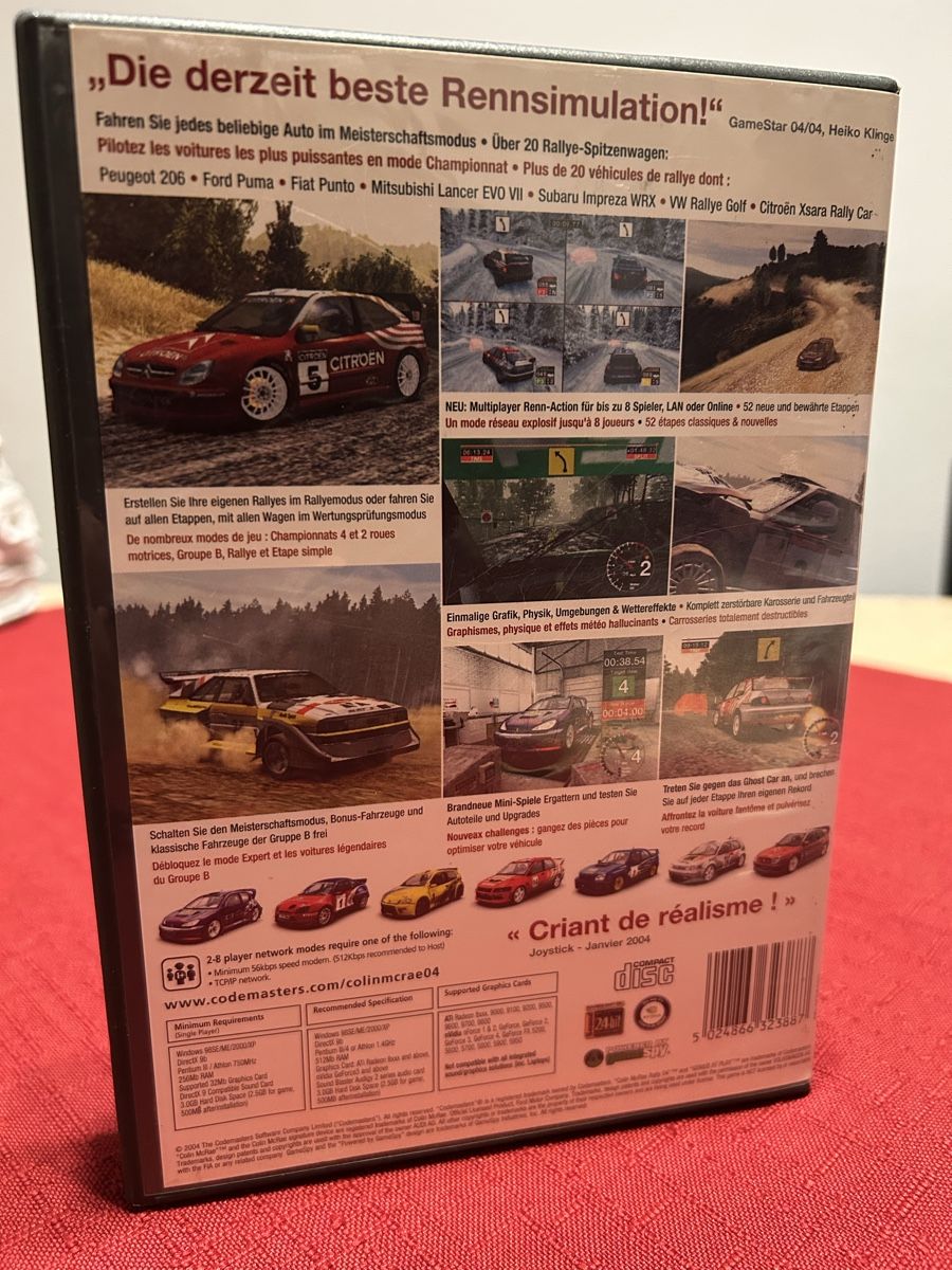 Giochi: Colin Mcrae Rally 2004 Codemasters PC Game Spiel – Usato da Schaffhausen venduto da raphael_95 4