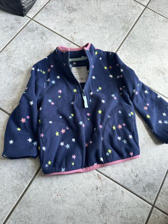 M&S Fleece Jacke mit Sternen, Grösse 98