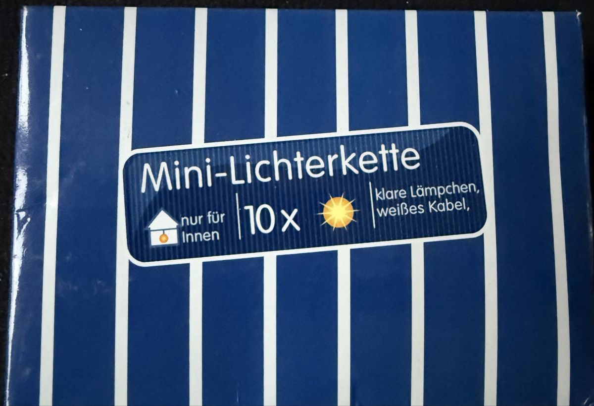 Ghirlande e barre luminose: Lichterkette 10 Lämpchen – Nuovo e nell'imballaggio originale da Hofstetten BE venduto da Alpheidi75