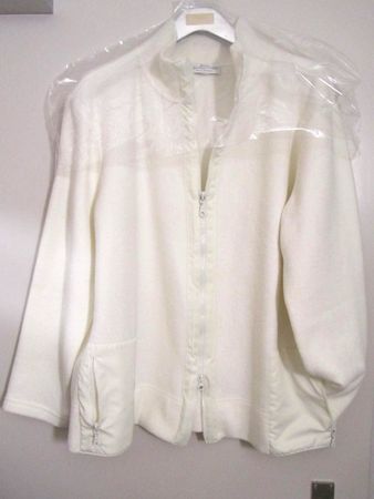 TOLLE Elfenbeinweiss, leicht flauschige  Übergangsjacke M/L