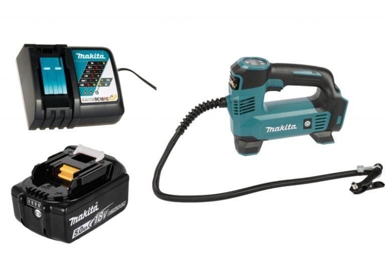 Makita DMP180Z Akku Kompressor mit 1 x 5Ah Akku + Ladegerät