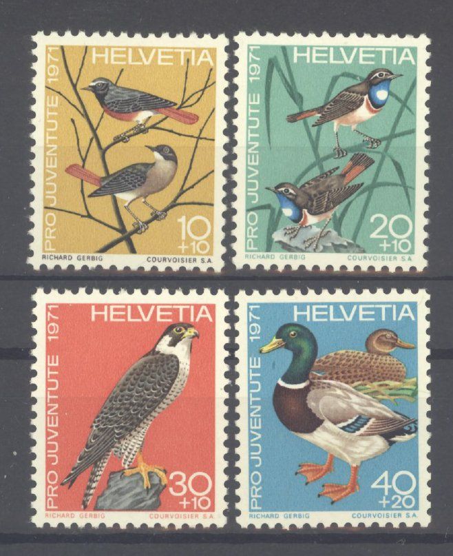 Alle Briefmarken: 1971, Pro Juventute ** – Neu (gemäss Beschreibung) aus Willisau von Vollstempel