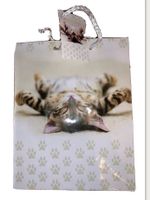 Geschenktüte Verpackung Katze Tatze Geschenk Tüte
