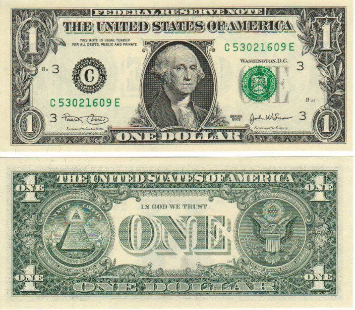 Banconote: 1 Dollar 2003  unz  bankfrisch – Nuovo e nell'imballaggio originale da Gelterkinden venduto da Cakir