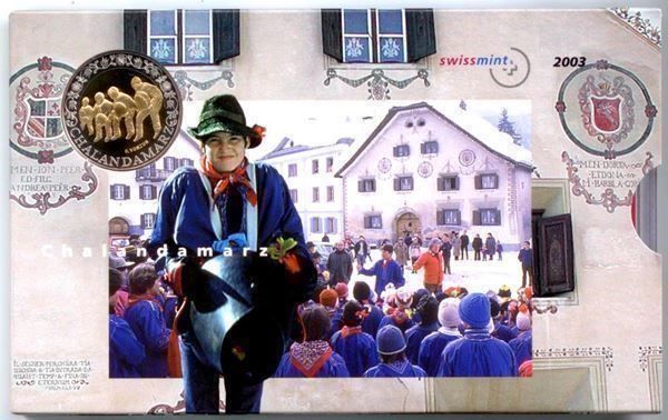 Toutes les monnaies: Schweizer Münzsatz 2003 stgl – D'occasion à Eggersriet par stamp303