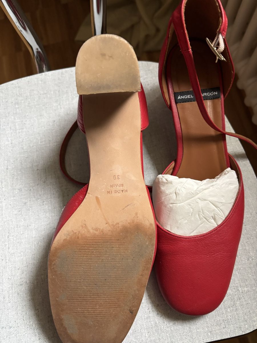 Scarpe da donna: Sandales rouge cuir 39 – Usato da Zürich venduto da dam_552x 4