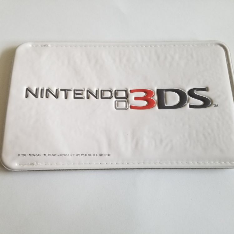 Housse Coque + Dragonne Pour DS Lite / 3DS / DSi - Blanc/Bleu - Neuf