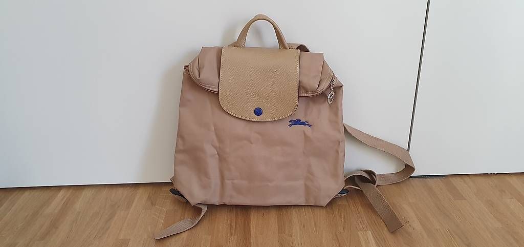 Zaini: Longchamp Le Pliage Rucksack beige – Usato da Zürich venduto da zuHause75