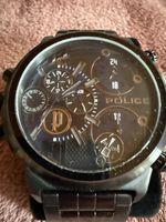 Herrenuhr Police Chronograph schwarz guter Zustand