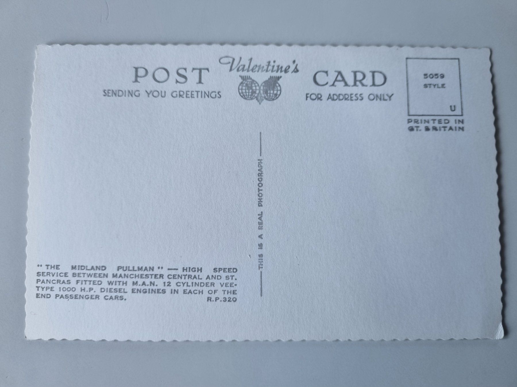 Cartoline postali: Carte postale ancienne train "The Midland Pullman" Rare ! – Usato da Echandens venduto da Dicot 1