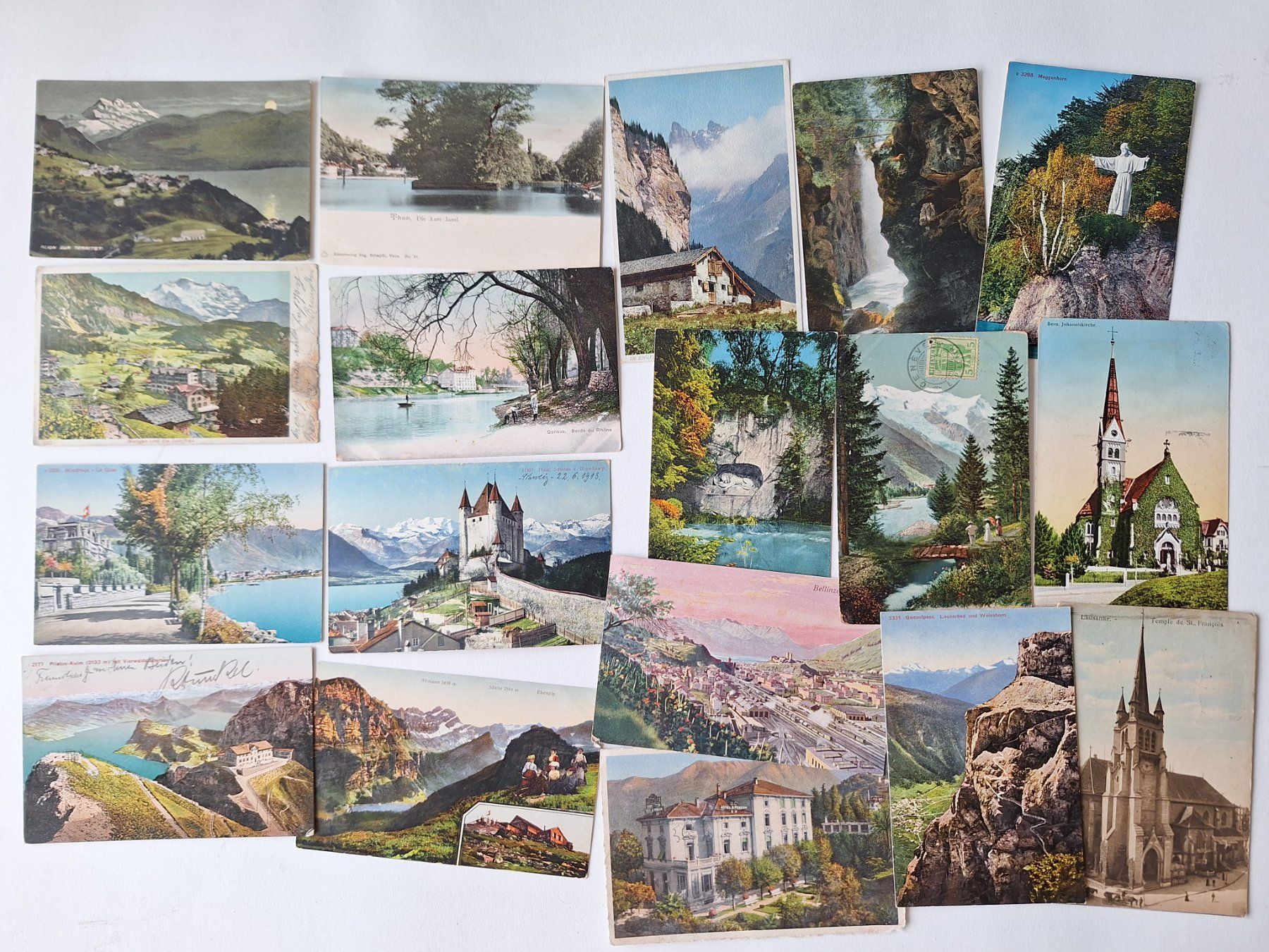 Cartoline postali: 50 Stück alte Ansichtskarten Schweiz,  Kleinformat  (20) – Usato da Zürich venduto da t24_de 2