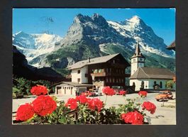AK Grindelwald Talmuseum prot Kirche Fiescherwand