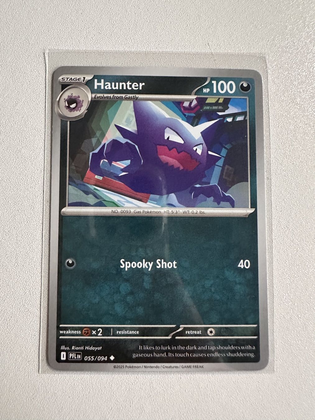 Pokémon Carte collezionabili: Haunter PFL 055/094 EN – Usato da Zürich venduto da 05t_bwx2