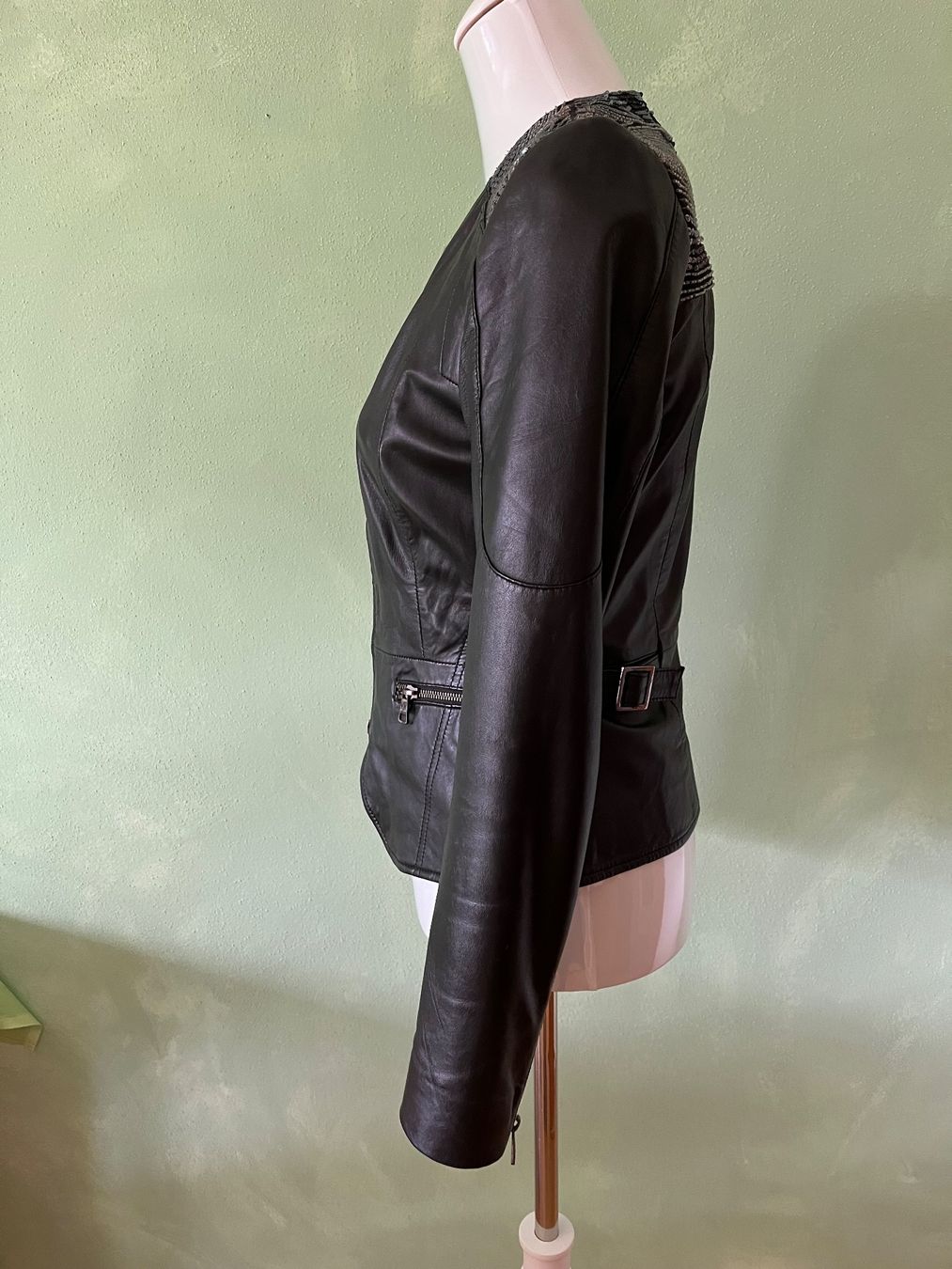 Rich & Royal Jacken: Lederjacke, Rich & Royal, schwarz, Gr. 36 – Gebraucht aus Basel von Baseline28 1
