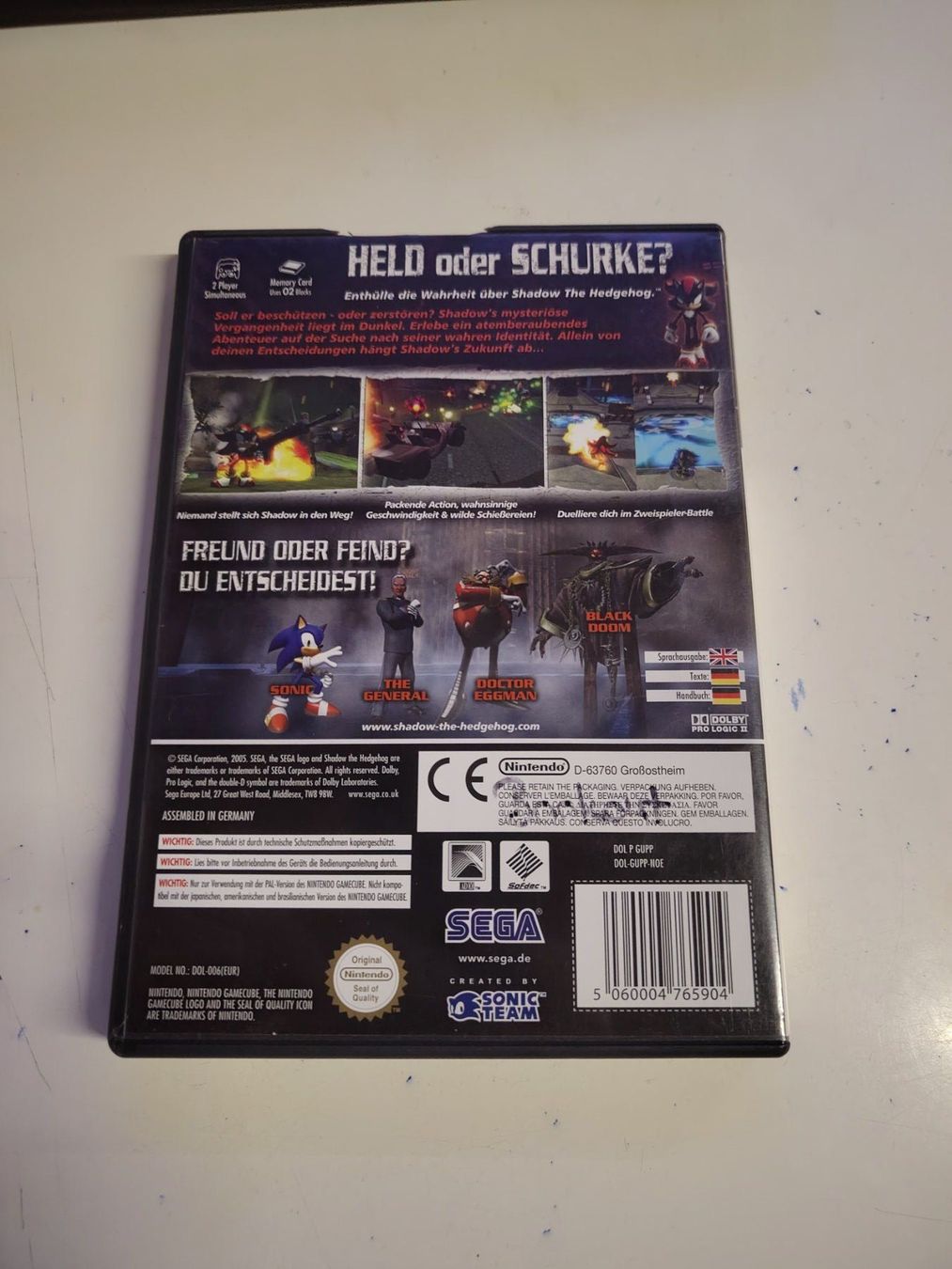 Nintendo Giochi: Jeu Gamecube - Shadow the Hedgehog – Usato da Saxon venduto da dan_drn5 1