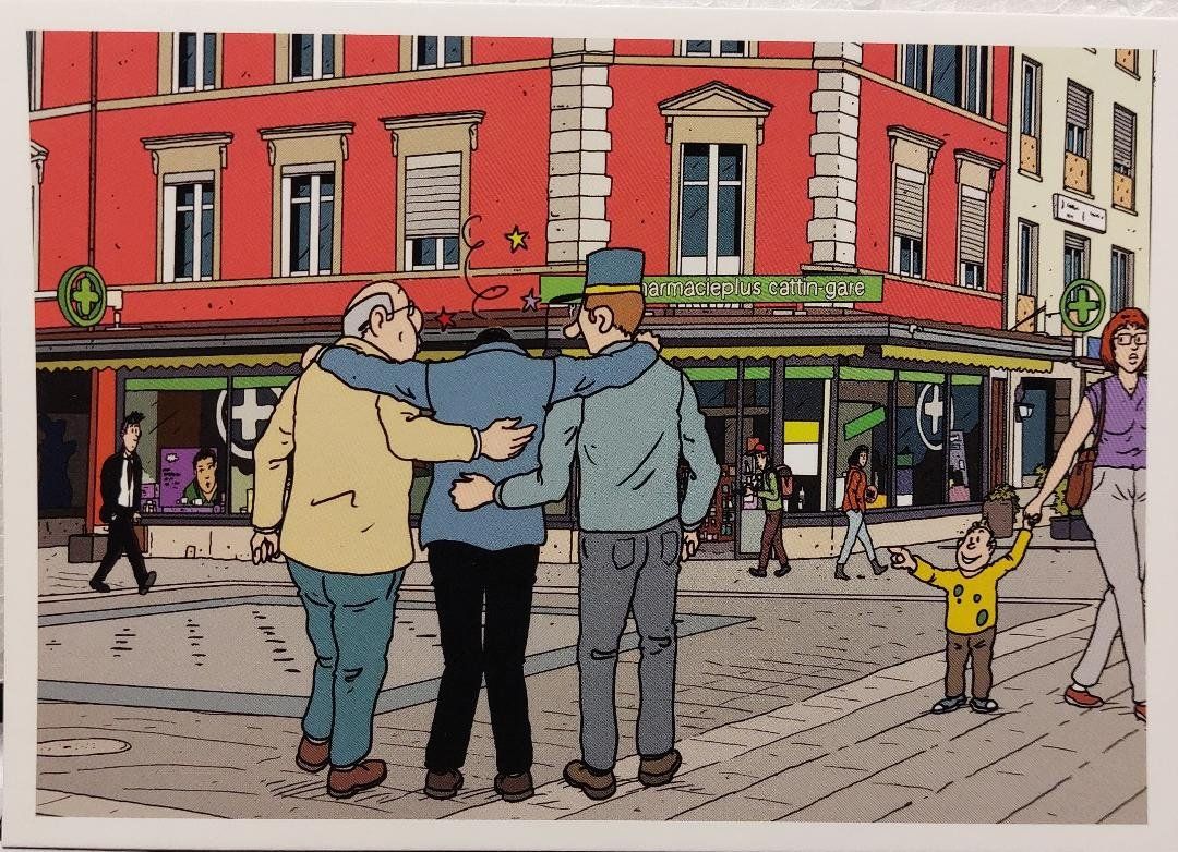 Cartoline postali: DELÉMONT BD 2021 - Gare aux commerces – Usato da Delémont venduto da Domdom1