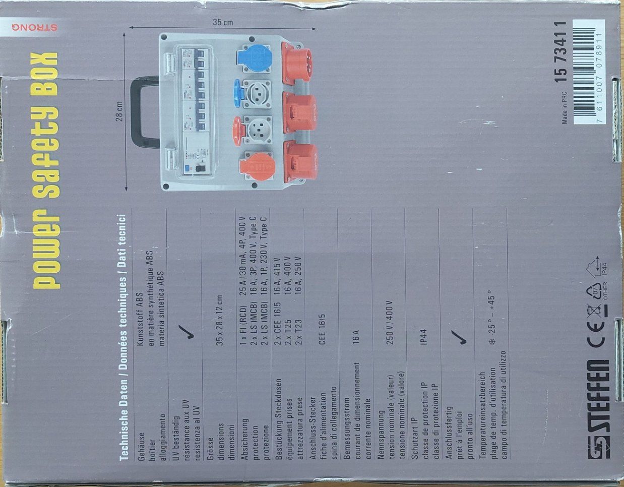Elettrotecnica: Steffen Stromverteiler CEE16 / IP44 NEU! – Nuovo e nell'imballaggio originale da Schongau venduto da lanobe 6