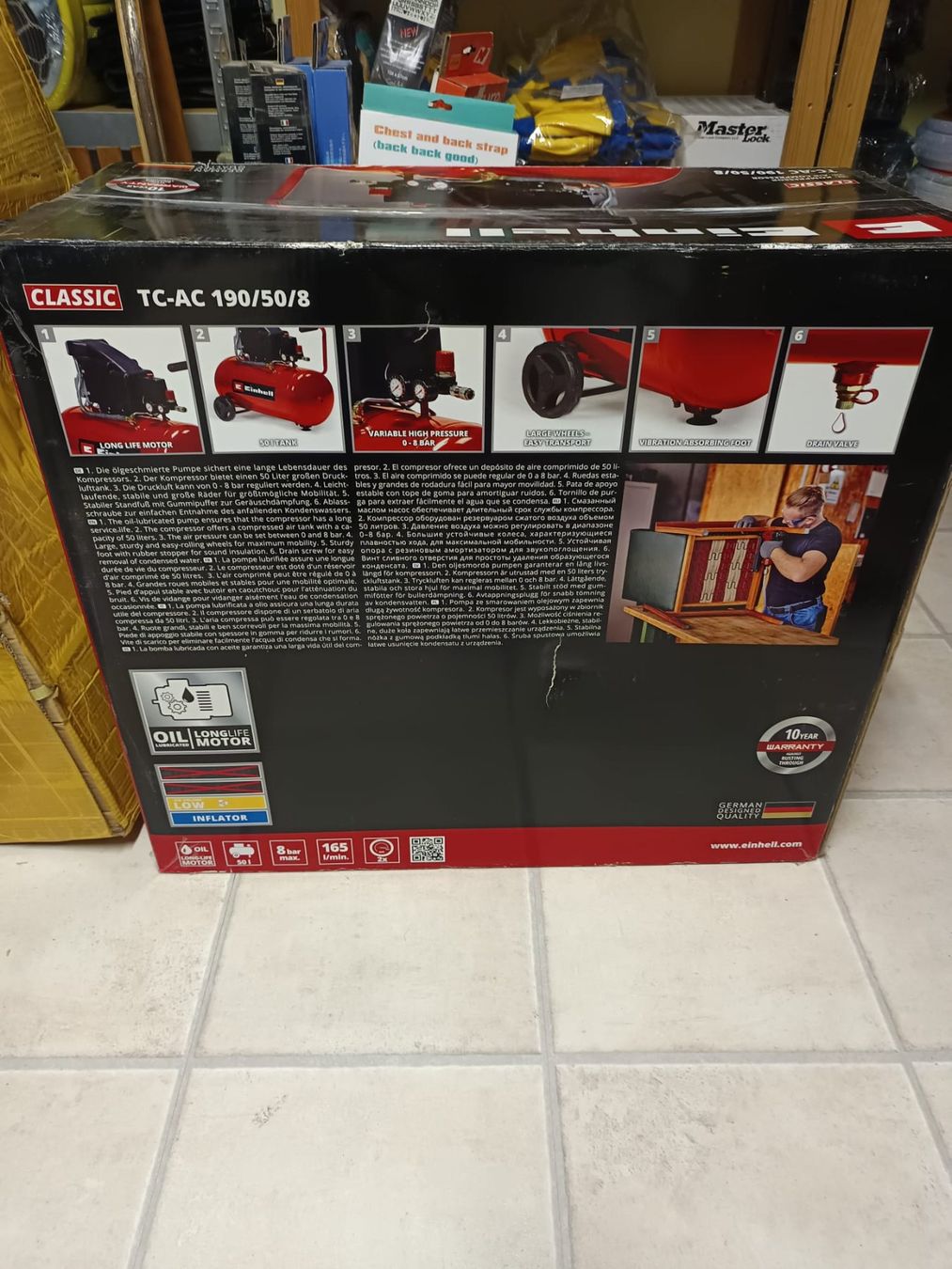 Einhell Kompressoren: Neuer Einhell Kompressor 50L. Noch original verpackt. – Neu und originalverpackt aus Buchs SG von sem_vd5r 1