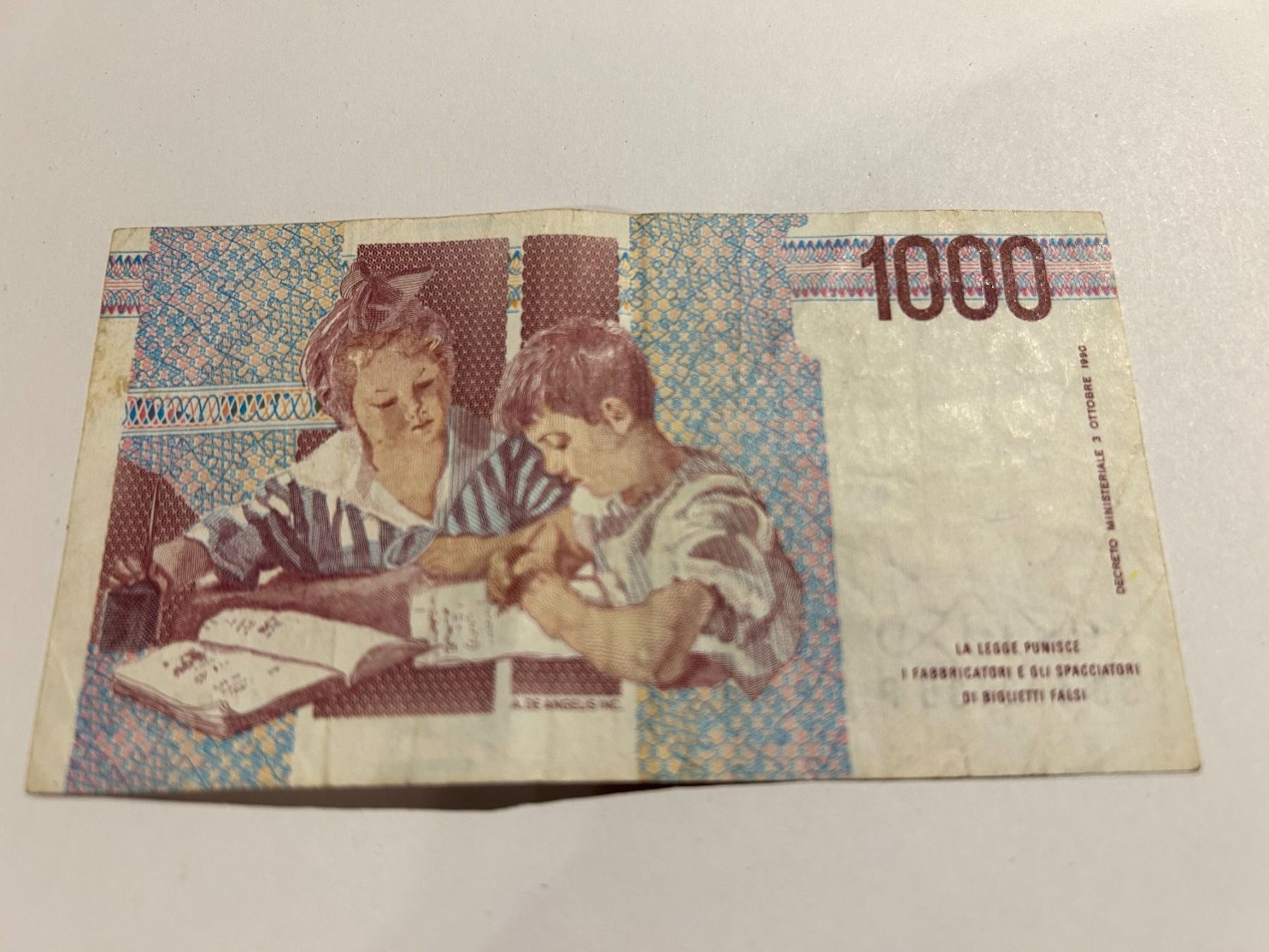 Banconote: Italien 1990, 1000 Lire – Usato da Bettwiesen venduto da mad_cl6y 1