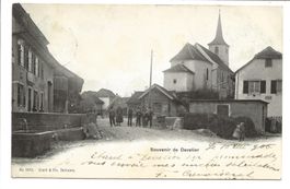 Souvenir de Develier (JU) Dirstrict Delémont  l' église 1905