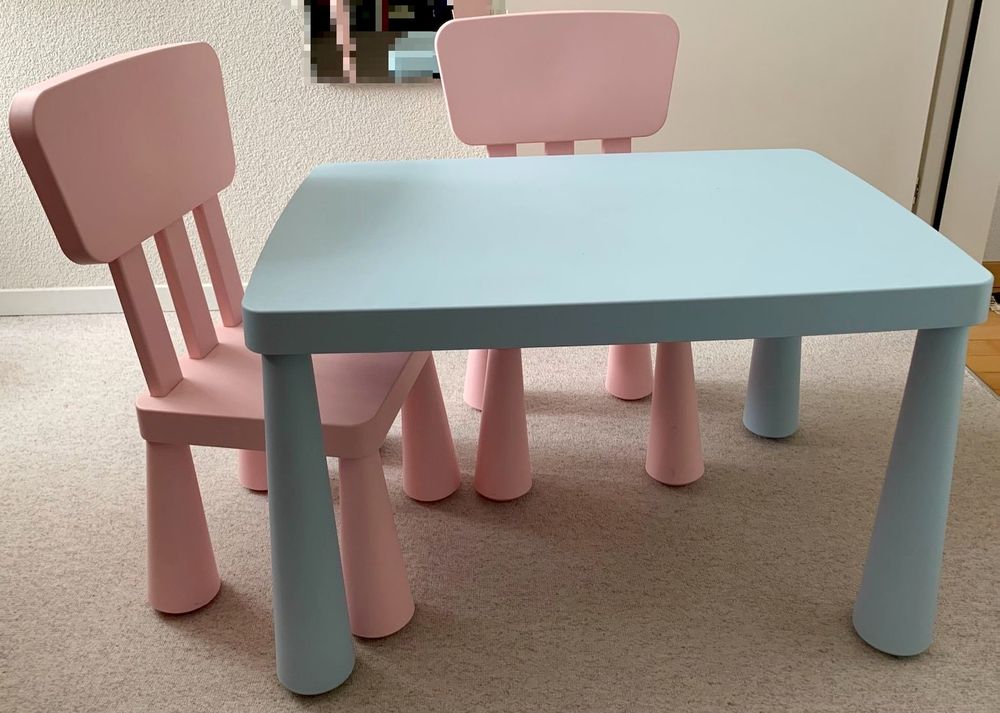 Set IKEA Mammut Kindertisch + 2 Stühle Kaufen auf Ricardo