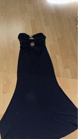 Robe de soirée bustier bleue marine - Taille S ✨