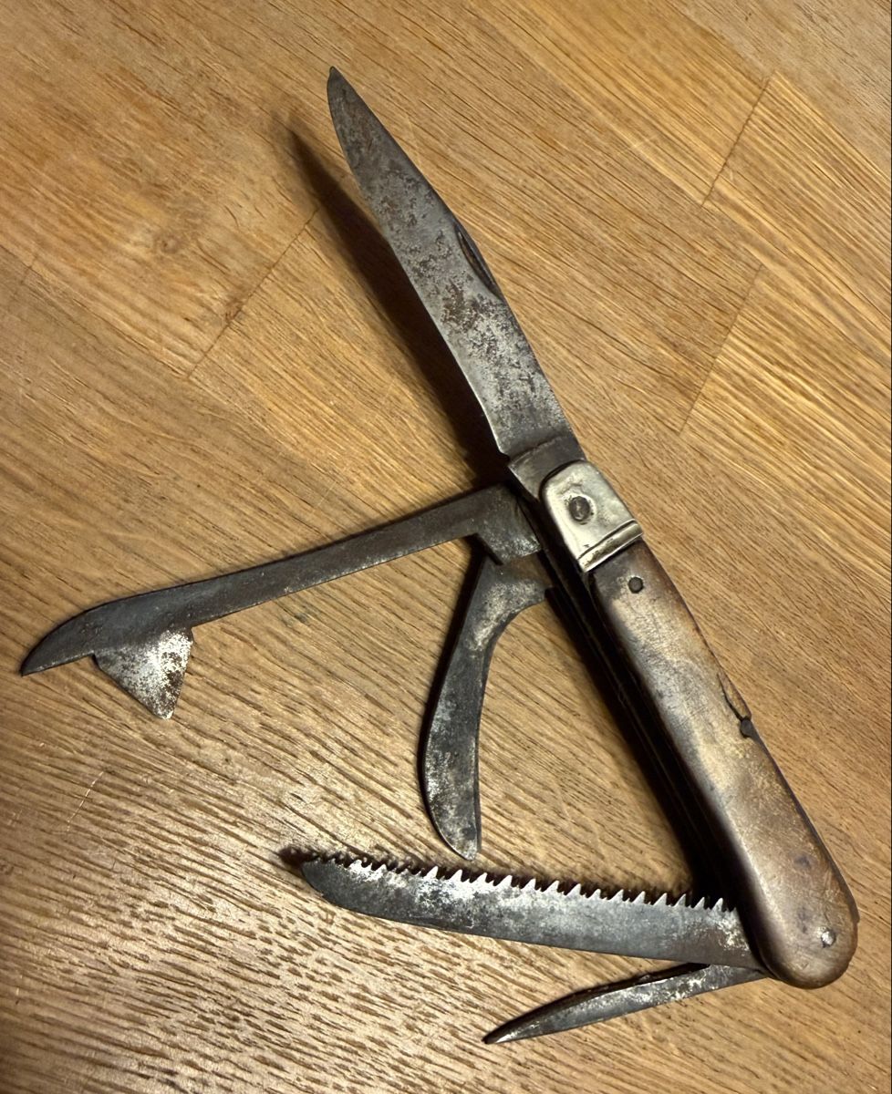 Taschenmesser: Antikes Sackmesser Bauernmesser Aderlass Messer – Gebraucht aus Goldach von Messerguru