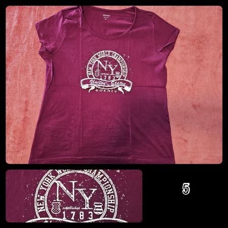 T-Shirt, weinrot, New York World Championship, XXL, NEU