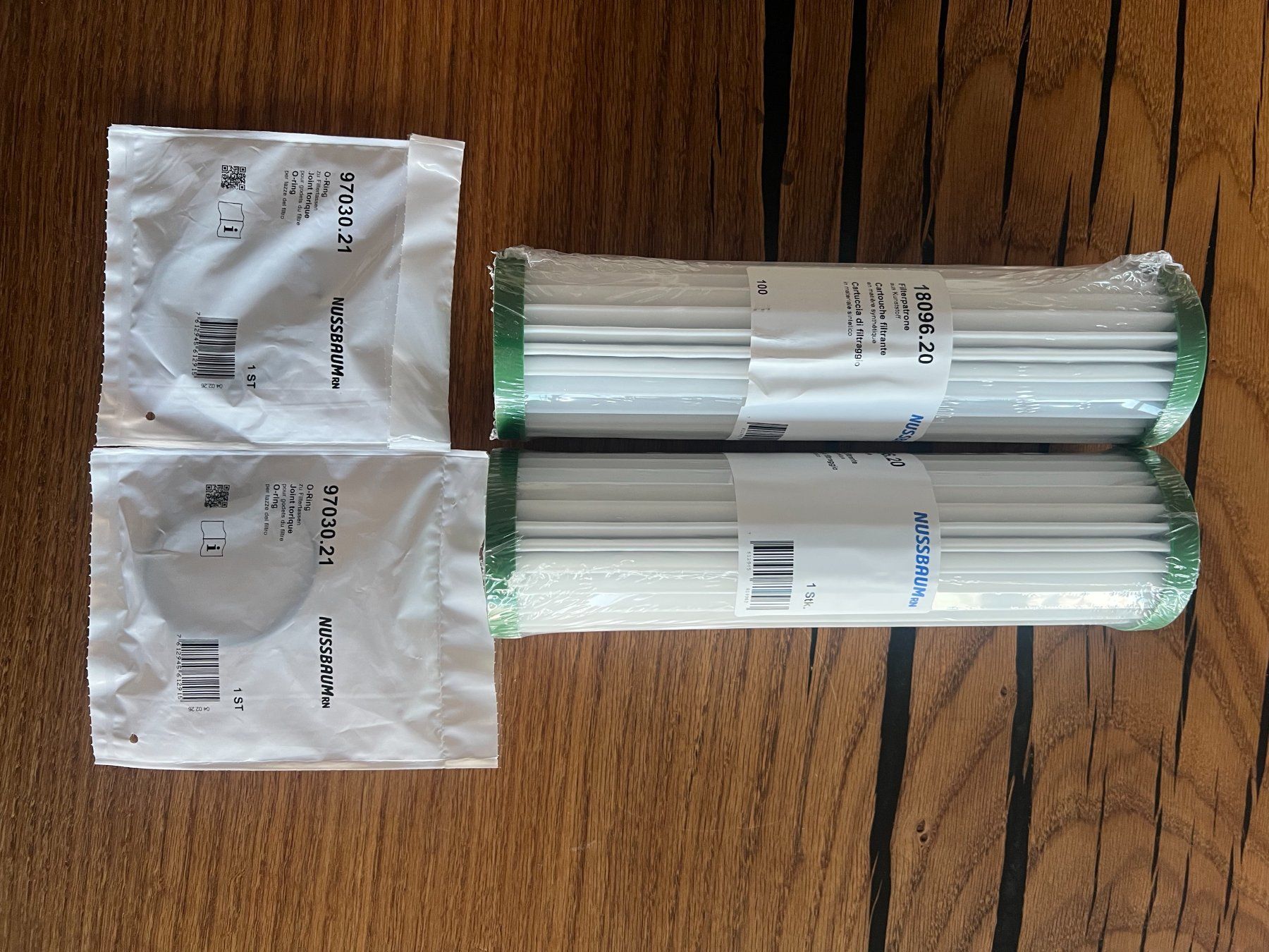 Installations sanitaires: Feinfilterpatrone Nussbaum neu – Neuf avec emballage d'origine à Egerkingen par Kalkschutzboilerprof